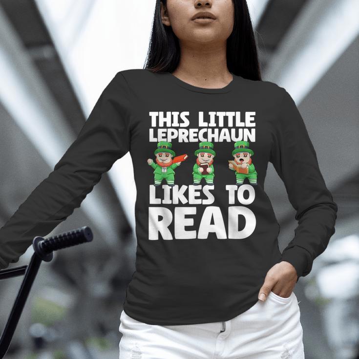 This Little Leprechaun Likes To Read St Patrick's Day Book Unisex Long Sleeve T-Shirt