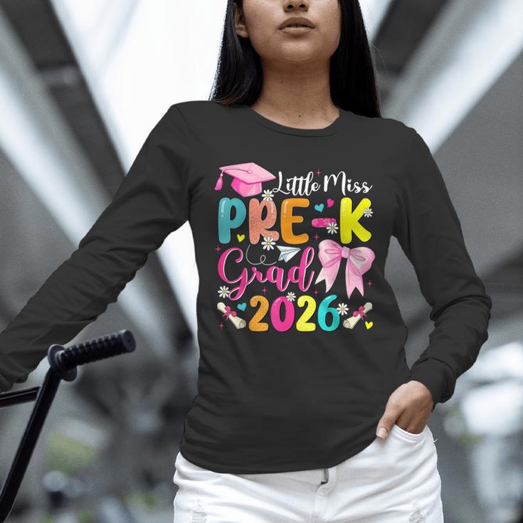 Little Miss Pre-K Grad 2026 Preschool Graduation Kids Girls Unisex Long Sleeve T-Shirt