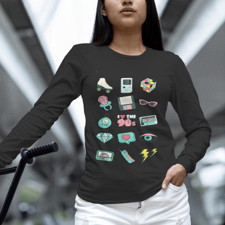 I Love The 90s Old For Nostalgia Fans Unisex Long Sleeve T-Shirt I Love The 90s Old For Nostalgia Fans Unisex Long Sleeve T-Shirt
