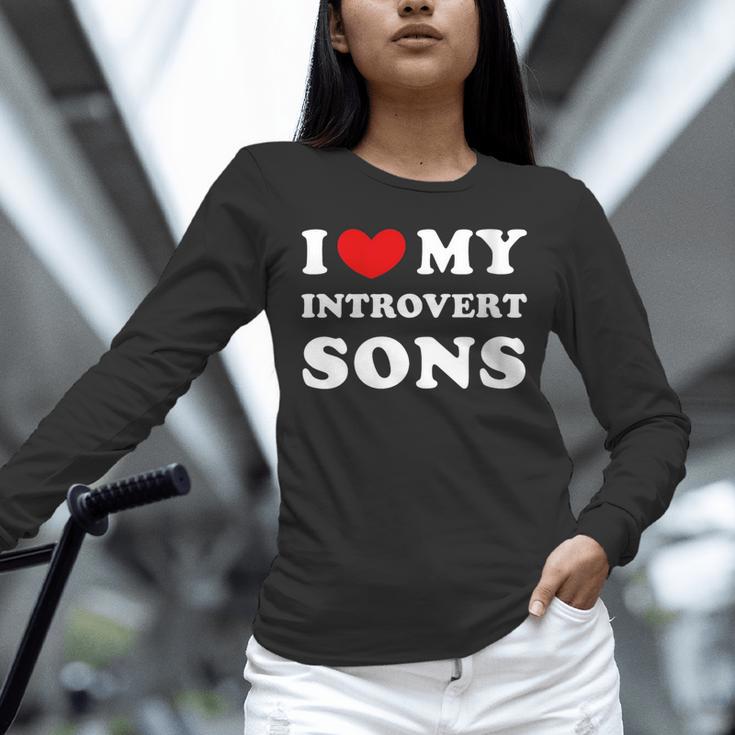 I Love My Introvert Sons I Heart My Introvert Sons Unisex Long Sleeve T-Shirt