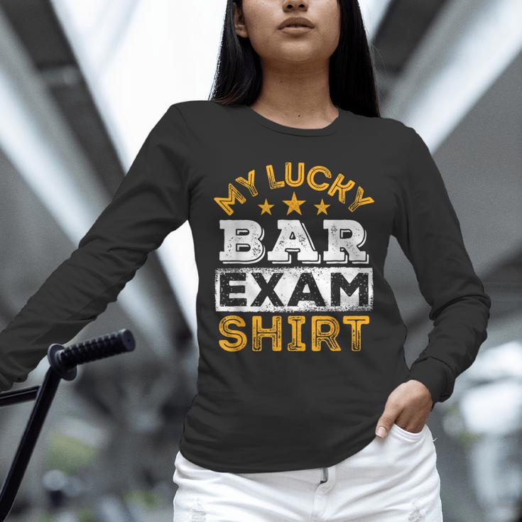 My Lucky Bar Exam Shirt Lawyer Law School Graduation Unisex Long Sleeve T-Shirt