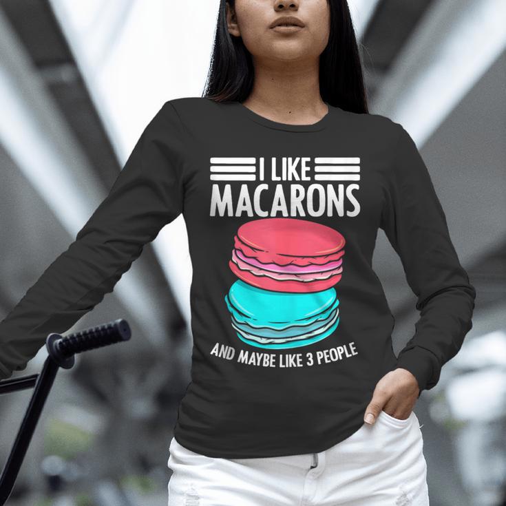 Macaroons Dessert Antisocial Introvert Pastries Food Lover Unisex Long Sleeve T-Shirt