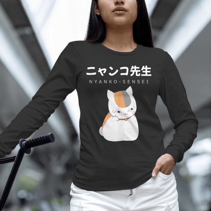 Madara Nyanko Sensei Natsume Yuujinchou Book Of Friends Cat Unisex Long Sleeve T-Shirt