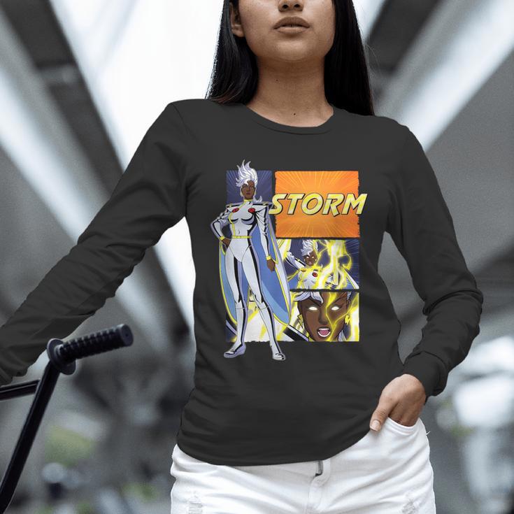 Marvel X-Men '97 Storm Vintage Classic Comic Book Panels Unisex Long Sleeve T-Shirt