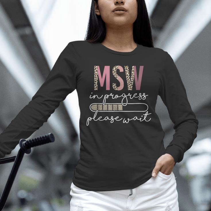 Master Social Worker MSW Graduation Social Work Student Unisex Long Sleeve T-Shirt