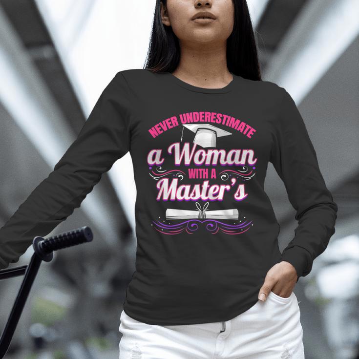 Master University Degree Master Graduation Party Girl Unisex Long Sleeve T-Shirt