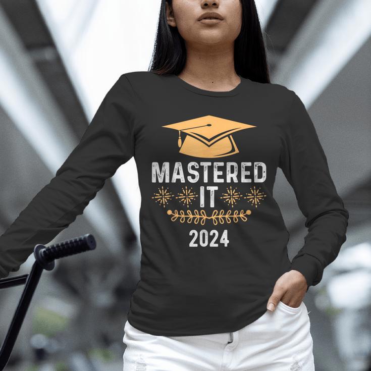 Mastered It 2024 Masters Degree Graduation Graduate Mba Unisex Long Sleeve T-Shirt