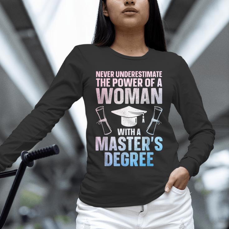 Masters Degree Graduation Art For Women Girls Masters Degree Unisex Long Sleeve T-Shirt