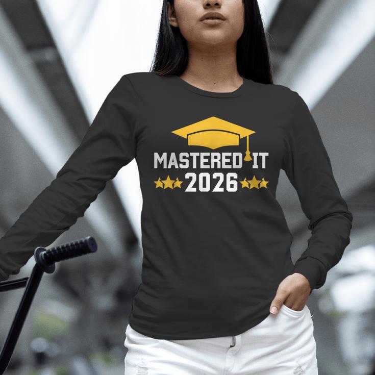 Masters Degree Graduation Mastered It Class Of 2026 Graduate Unisex Long Sleeve T-Shirt