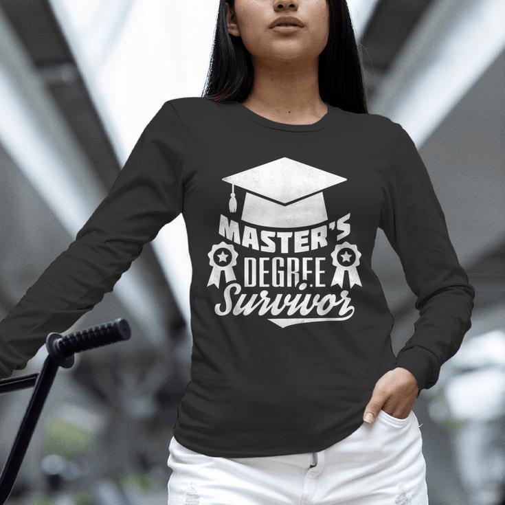 Master's Degree Survivor College Graduation Unisex Long Sleeve T-Shirt