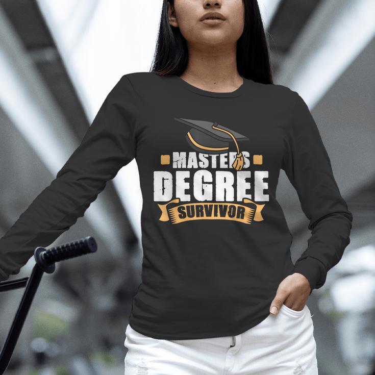Masters Degree Survivor Graduation For MBA Graduate Unisex Long Sleeve T-Shirt