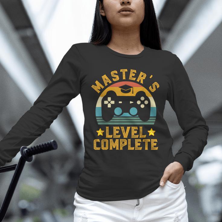 Master's Level Complete Vintage Video Gamer Graduation Unisex Long Sleeve T-Shirt