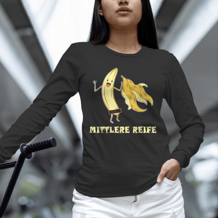Medium Mature Banana Banana Real School Graduation Celebrations Unisex Long Sleeve T-Shirt
