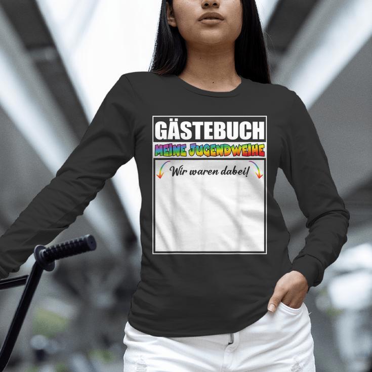 Meine Jugendweihe Guest Book Colourful Wir Waren Dabei MäDchen German Unisex Long Sleeve T-Shirt