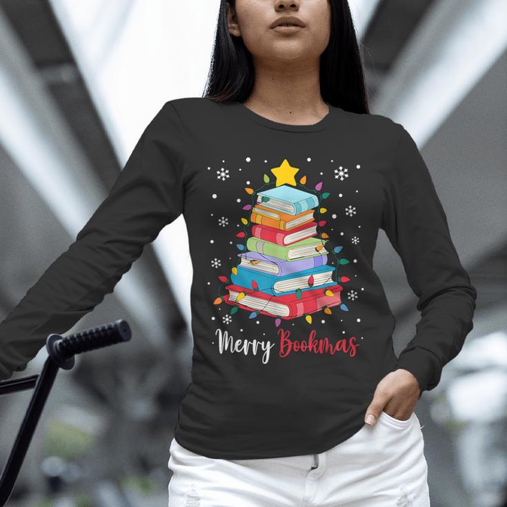 Merry Bookmas Book Christmas Tree Lights Xmas Men Women Kids Unisex Long Sleeve T-Shirt Merry Bookmas Book Christmas Tree Lights Xmas Men Women Kids Unisex Long Sleeve T-Shirt