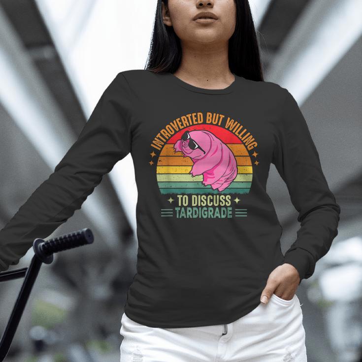 Microbiology Science Nerd STEM Introvert Tardigrades Lover Unisex Long Sleeve T-Shirt