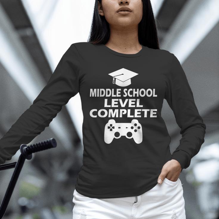 Middle School Level Complete Gamer Graduation Day 2024 Unisex Long Sleeve T-Shirt