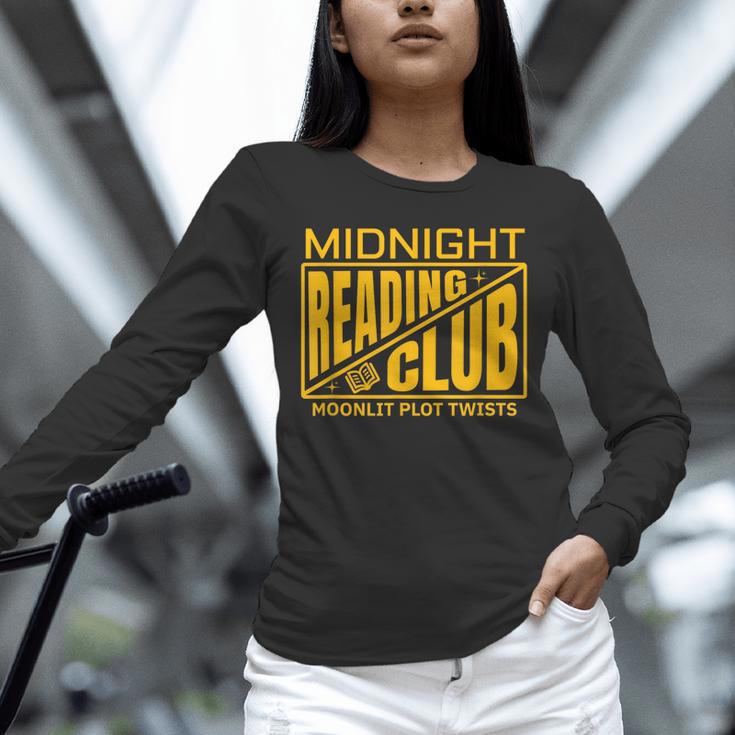 Midnight Reading Club Night Owl Book Readers Unisex Long Sleeve T-Shirt Midnight Reading Club Night Owl Book Readers Unisex Long Sleeve T-Shirt