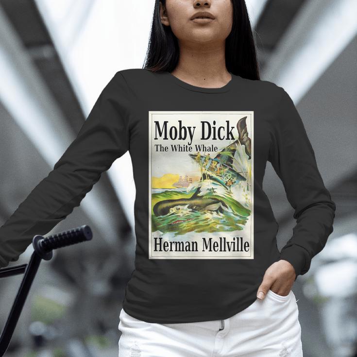 Moby Dick Book Cover Illustration Unisex Long Sleeve T-Shirt