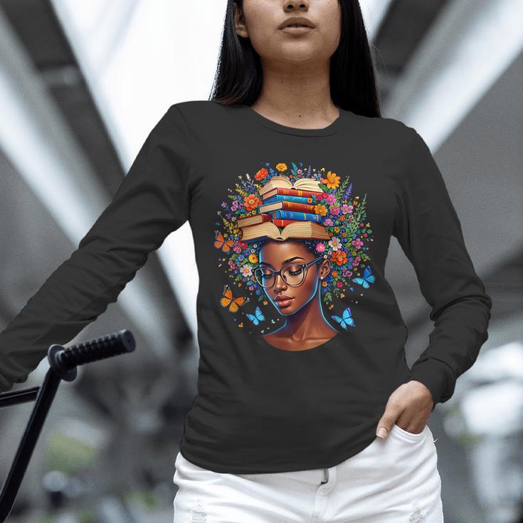 Month Honoring Past Inspiring Pride Melanin Book Unisex Long Sleeve T-Shirt