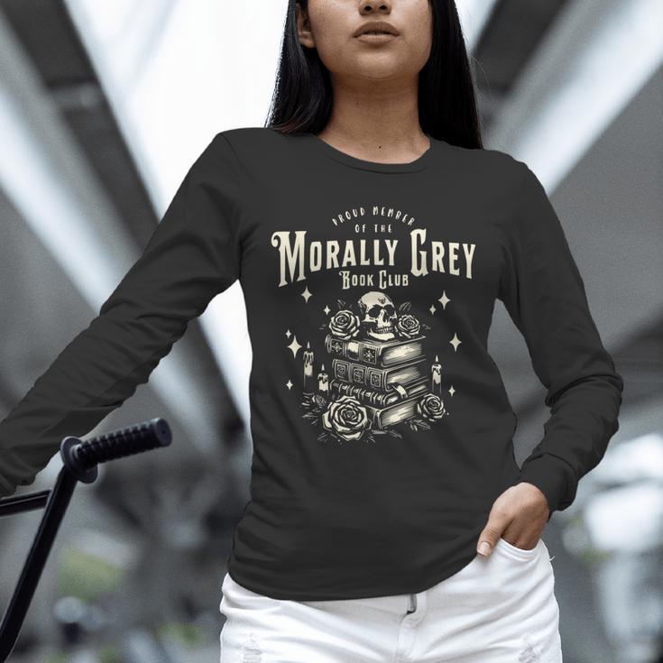 Morally Grey Book Club Reading Shirt Bookish Bookworm Unisex Long Sleeve T-Shirt