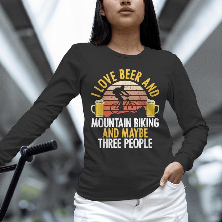 Mountain Biking Beer Drinking Introvert Sayings For Cyclist Unisex Long Sleeve T-Shirt Mountain Biking Beer Drinking Introvert Sayings For Cyclist Unisex Long Sleeve T-Shirt