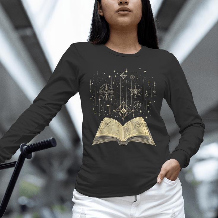 Mystic Astral Lunar Celestial Witch Spell Book Unisex Long Sleeve T-Shirt Mystic Astral Lunar Celestial Witch Spell Book Unisex Long Sleeve T-Shirt