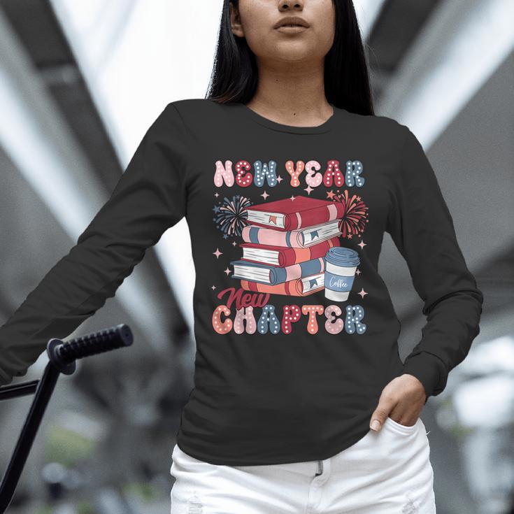 New Year New Chapter Happy New Year 2025 Book Lover Unisex Long Sleeve T-Shirt