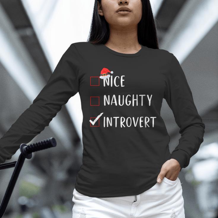 Nice Naughty Introvert List Christmas Introvert Unisex Long Sleeve T-Shirt Nice Naughty Introvert List Christmas Introvert Unisex Long Sleeve T-Shirt