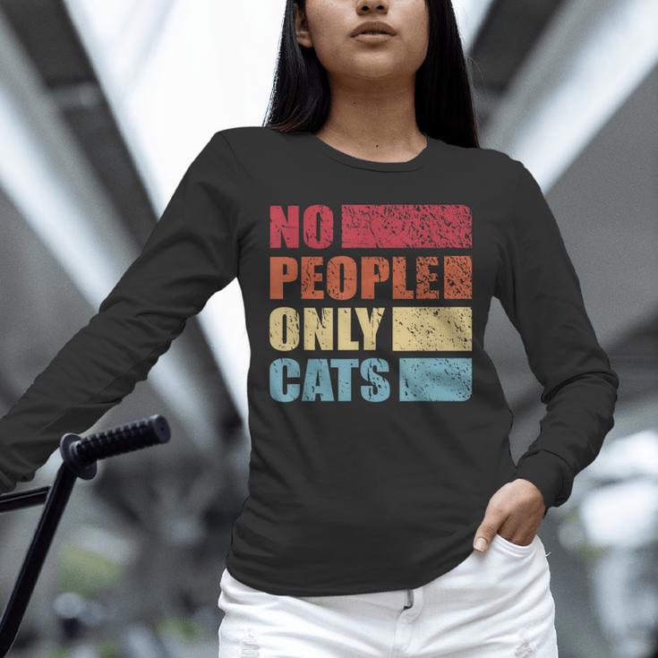 No People Only Cats Introvert Unisex Long Sleeve T-Shirt