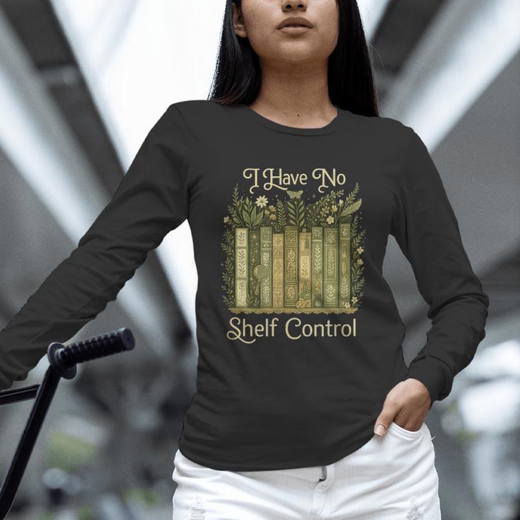 I Have No Shelf Control Vintage Botanical Books Graphic Unisex Long Sleeve T-Shirt I Have No Shelf Control Vintage Botanical Books Graphic Unisex Long Sleeve T-Shirt