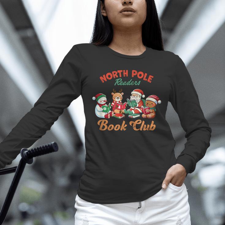 North Pole Readers Book Club Reading Book Christmas Unisex Long Sleeve T-Shirt North Pole Readers Book Club Reading Book Christmas Unisex Long Sleeve T-Shirt