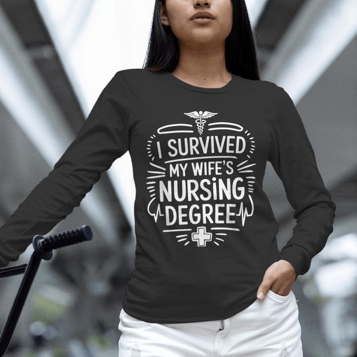 Nurse Wife Nursing Graduation And Nursing Wife Nurse Husband Unisex Long Sleeve T-Shirt