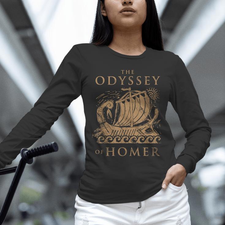 Odisea Soulz Iliad Odyssey Homer Ancient Greek History Book Odyssey Small Unisex Long Sleeve T-Shirt