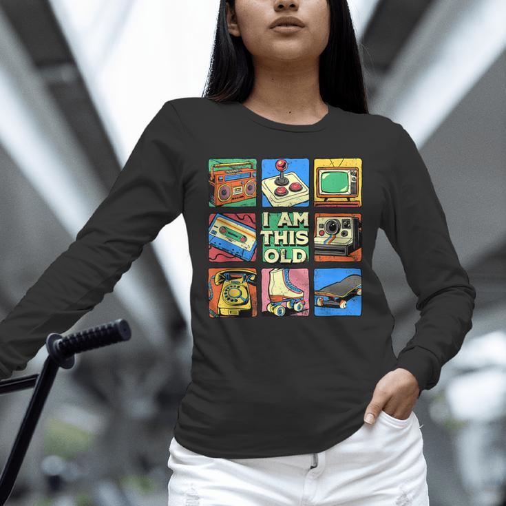 I Am This Old Retro Vintage Nostalgia 80s 90s Cassette Tape Unisex Long Sleeve T-Shirt I Am This Old Retro Vintage Nostalgia 80s 90s Cassette Tape Unisex Long Sleeve T-Shirt