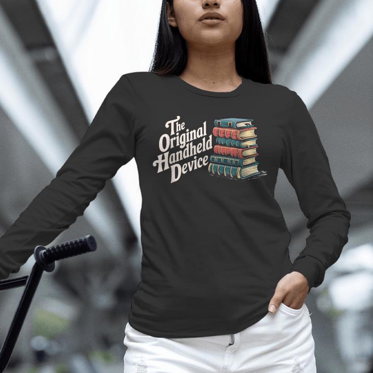 The Original Handheld Device Book Fair Book Lover Unisex Long Sleeve T-Shirt