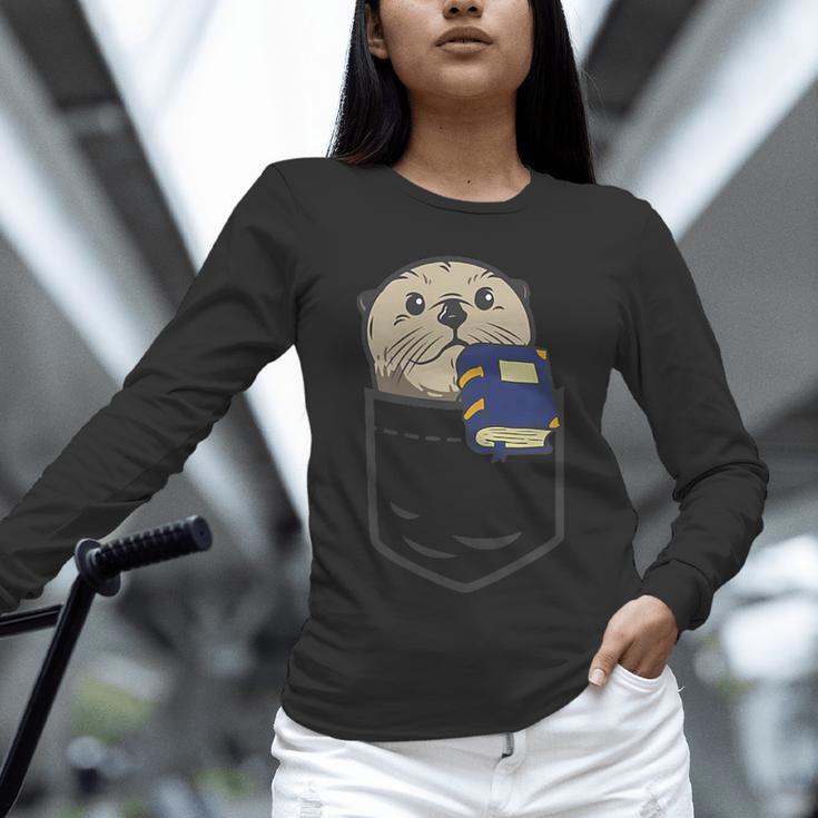 Otter Cute Read Reading Book Librarian Across America Kids Unisex Long Sleeve T-Shirt Otter Cute Read Reading Book Librarian Across America Kids Unisex Long Sleeve T-Shirt