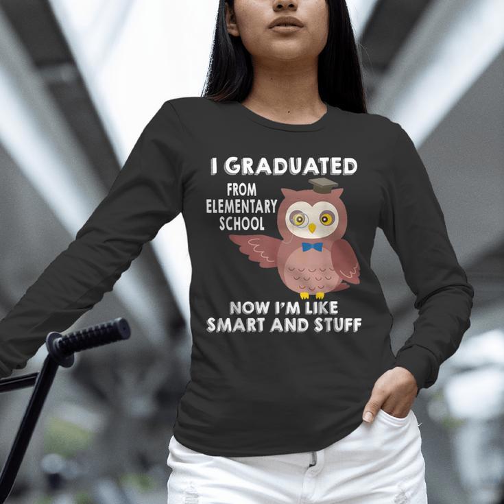 Owl Elementary Graduation Shirt-6th Grade Graduation Unisex Long Sleeve T-Shirt