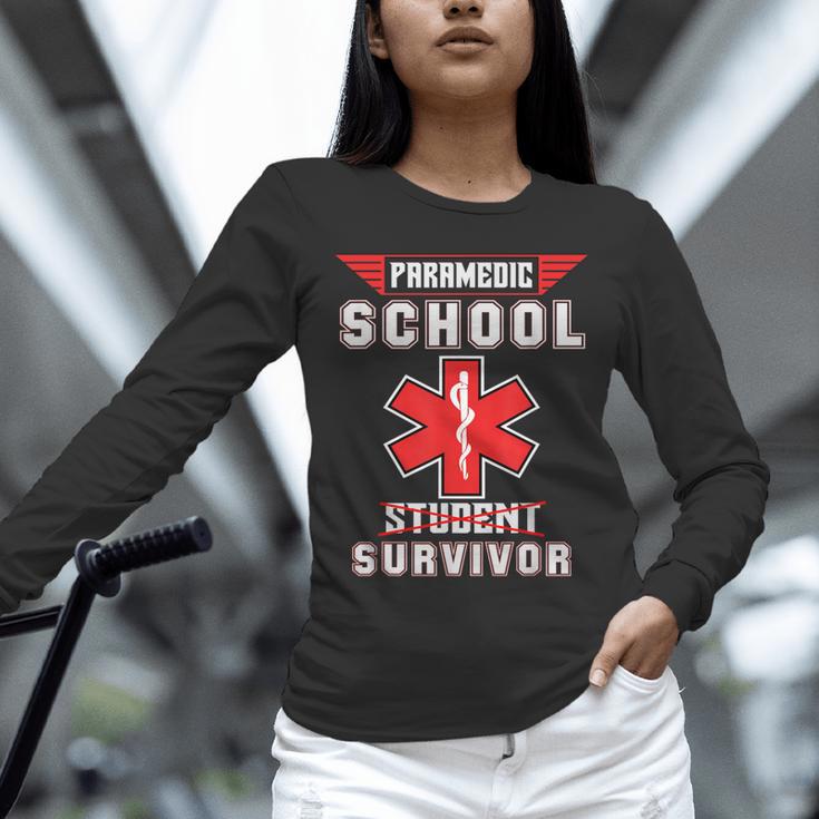 Paramedic School Graduation Shirt Survivor Unisex Long Sleeve T-Shirt