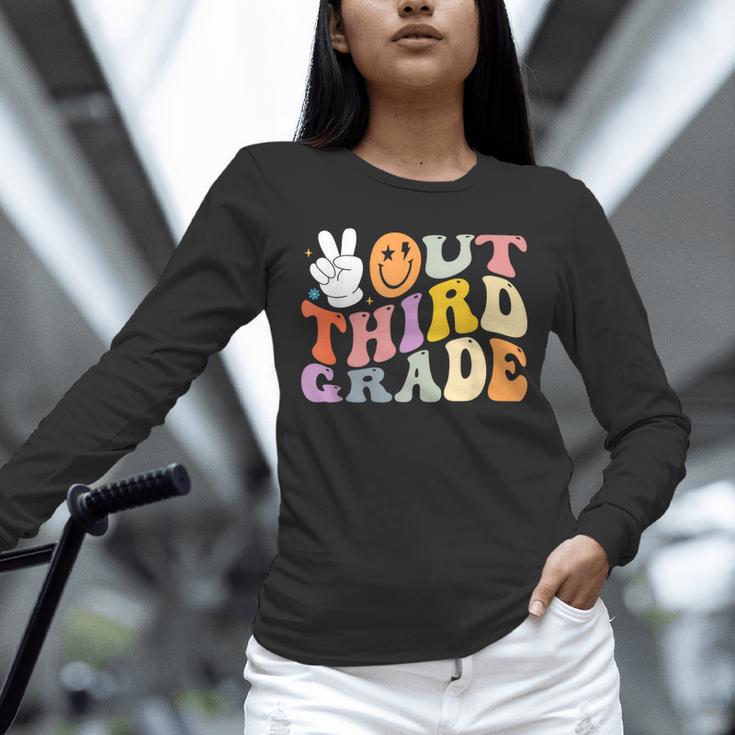 Peace Out Third 3rd Grade Graduation Graduate Class Of 2025 Unisex Long Sleeve T-Shirt