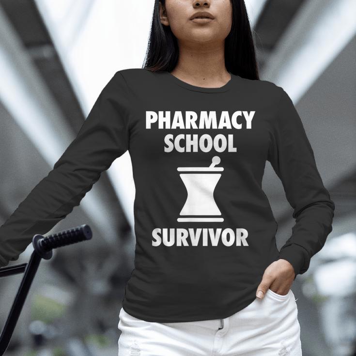 Pharmacy School Survivor PharmD Graduation T-Shirt Unisex Long Sleeve T-Shirt