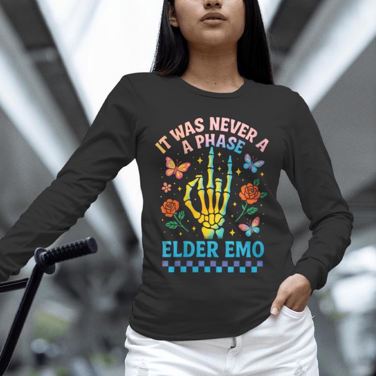 It Was Never A Phase Elder Emo Nostalgia Unisex Long Sleeve T-Shirt