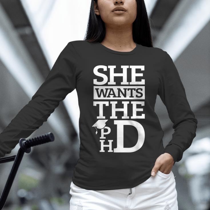 PhD Doctorate Husband Boyfriend PhD Graduation Unisex Long Sleeve T-Shirt