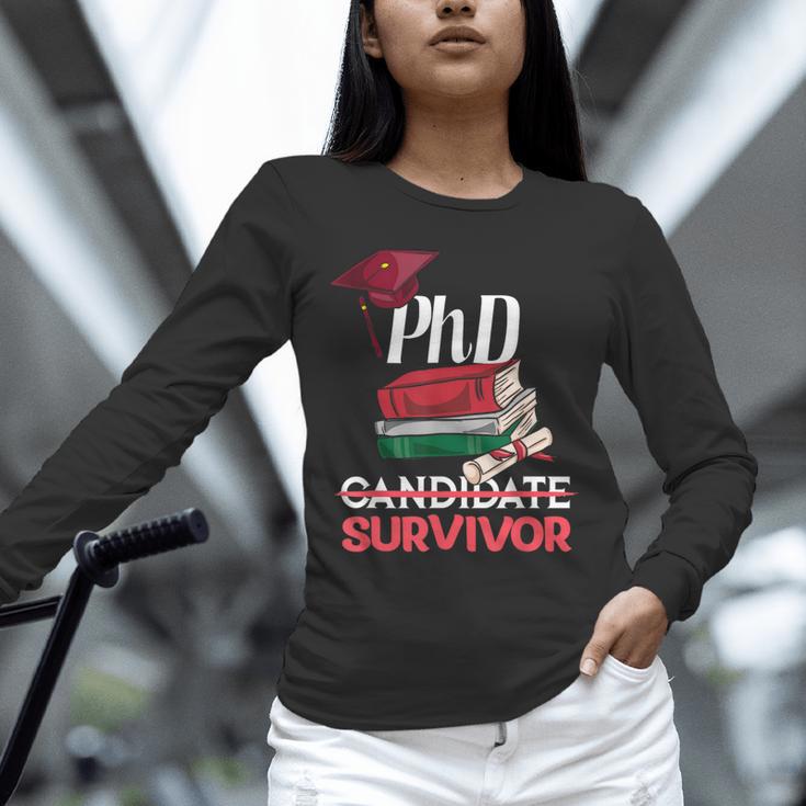 PhD PhD Graduation Gifts PhD Survivor T-Shirt Unisex Long Sleeve T-Shirt