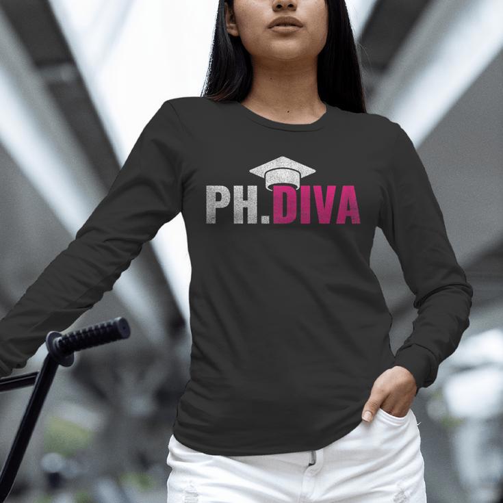 PhDiva PHD Student Graduation Degree Med Law School Unisex Long Sleeve T-Shirt