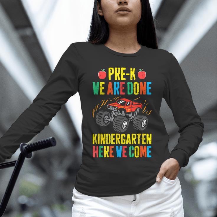 Pre-K Graduation Monster Truck Kindergarten Here We Come Unisex Long Sleeve T-Shirt