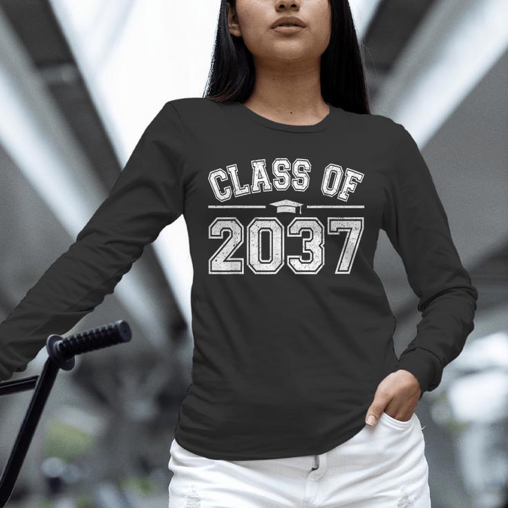 Preschool Class Of 2037 Grow With Me Graduation 2037 Vintage Unisex Long Sleeve T-Shirt
