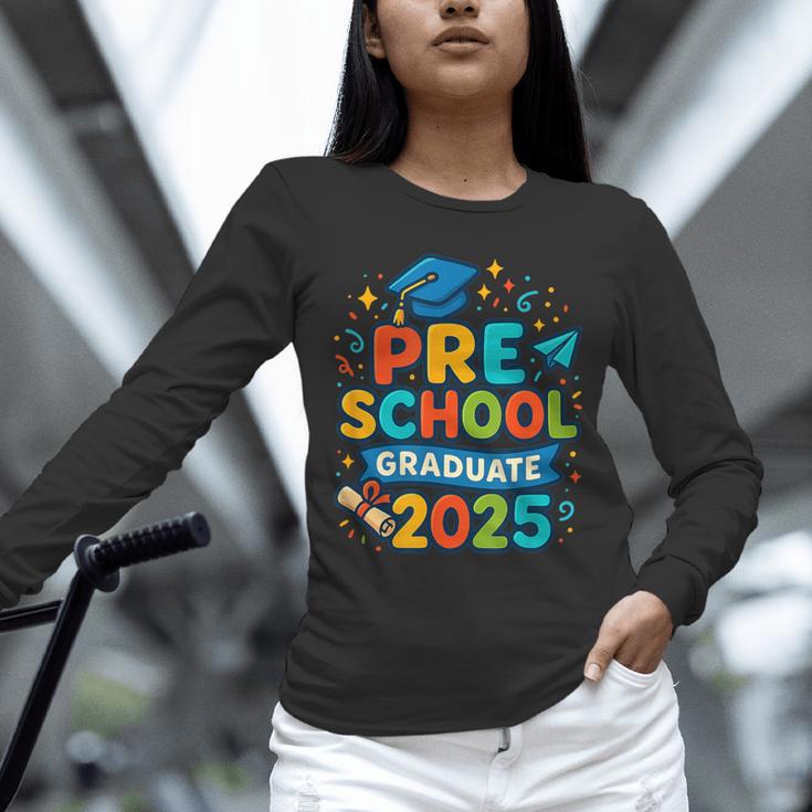Preschool Graduation 2025 Pre-k Graduate Kids Boys Girls Unisex Long Sleeve T-Shirt