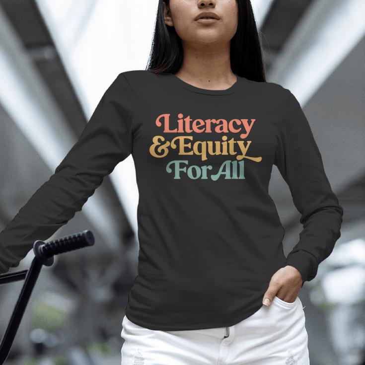 Protect Libraries Banned Books Literacy And Equity For All Unisex Long Sleeve T-Shirt Protect Libraries Banned Books Literacy And Equity For All Unisex Long Sleeve T-Shirt