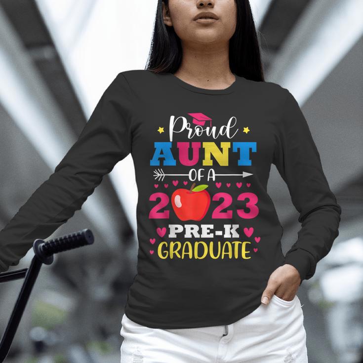 Proud Aunt Of 2023 Pre-K Graduate Senior Graduation Matching Unisex Long Sleeve T-Shirt